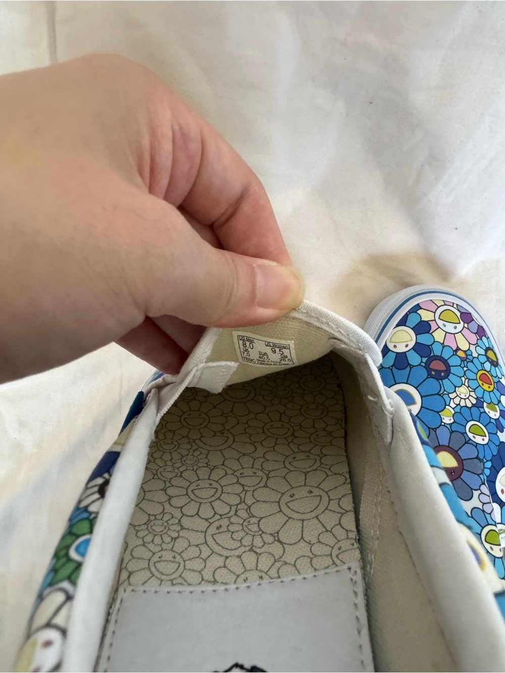 Vans Vault x Takashi Murakami Classic Slip-On LX "Blue Flower" - Picture 7 of 15